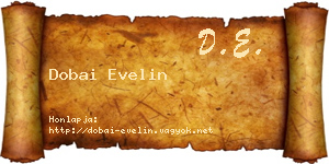 Dobai Evelin névjegykártya
